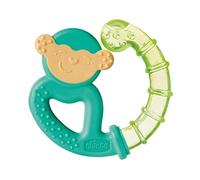 Chicco Refreshing - Mordedor de Silicona Refrescante que Enfría y Alivia las Encias, Anillo De Dentición Bebés 4m+, Refrigerante para Nevera, Fácil de Agarrar, Diseño Animales, Colores Surtidos