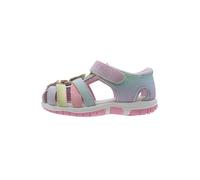CHICCO, Sandalias Multicolor Para Niña Con Velcro, Niña, Rosa/Morado, Talla: 22
