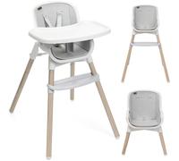 Chicco Seggiolone Evolutivo Pappa per Bambini da 6 mesi a 40 Kg Zest Plus Wooden Grey