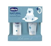 CHICCO SENSACIÓN NATURAL - SET 5: 1 Aceite de masaje 100 ml, 1 crema facial de 50 ml