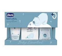 Chicco Set Cosmética Natural Sensation Essential, con Champú y Gel Sin Lágrimas 200 ml y Crema Corporal para niños 150 ml y Agua de Colonia 100 ml, Idea de Regalo Bebé