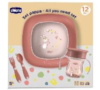Chicco Set de Alimentación 12m+ Rosa