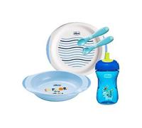 Chicco - Set de comida azul + 12 meses
