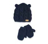 Chicco Set de Gorro Y Guantes En Tricot de Algodón, Invierno, Design In Italy Conjunto de Sombrero Unisex bebé