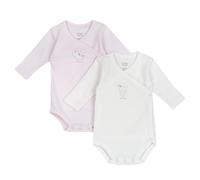 Chicco Set Due Body A Manica Lunga Conjunto de Dos bodis de Manga Larga, Rosa Claro, 9 Mes Unisex bebé