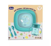 Chicco Set Pappa Azul 12m+