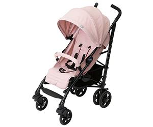 Chicco Silla de Paseo Liteway 4, Chasis de Aluminio Ligero, De 0 a 22Kg, Límite de Peso 25Kg, Manillas Acolchadas, Respaldo en 4 Posiciones, Reposapiernas, Capota XL Ajustable, Rosa (Blossom)