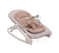 Chicco Silla Mecedora Magia, 2 en 1: Silla Mecedora para Recién Nacidos y Primera Silla hasta 18 kg, Barra de Juegos con Elementos de Madera, Mini Reductor Incluido, Modo Mecedora o Fija