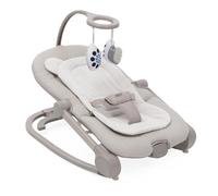 Chicco Silla Mecedora Mia 2 en 1, Hamaca para Recién Nacido y Primera Silla, Reductor de Algodón Orgánico, Barra de Juego Reversible, Música y Vibración, Modo Balancín o Fijo, Desde 0 meses