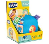 Chicco Soft Ball para Gateo, Pelota Sensorial para Bebés con Sonido Snajero y Animales, Estimula el Gateo y la Motricidad, Juguetes para Bebés de 3 Meses a 3 Años