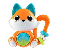 Chicco Sonajero Fox Musical, Juguete Electrónico con Sonidos y Actividades Manuales, Orejas Mordedor para la Dentición, Desarrollo de Habilidades Manuales y Visuales, para Niños de 6 a 36 Meses