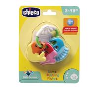 Chicco Sonajero Peces Mordedor, Sonajero Plástico Blando y Ligero, Juguetes para Bebés y Recién Nacidos, Adecuado para Juego y Dentinción, Multicolor, 3-18 Meses