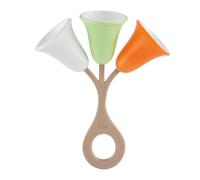 Chicco, Sonajero Tulipán, Sonajero Bebé, Juguete de Plástico Reciclado y Bioplástico, Fácil de Agarrar y Sacudir, Campanillas con Sonido, Sin Pinturas, Juguetes para Bebés de 3 a 18 Meses.