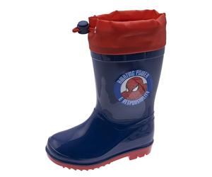 Chicco, Stivali Pioggia Spider Man, Confortevoli, Leggeri e Flessibili, Unisex niños, Azul, 22 EU, Diseñado en Italia