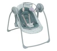 Chicco Swing&Play Columpio Eléctrico para Recién Nacidos 0 Meses+, 5 Velocidades de Balanceo, Melodías Relajantes, Plegable, Compacto y Ahorra Espacio, Respaldo con 2 Posiciones, 0 Meses