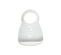 Chicco Take Eat Easy Babero Enrollable de Silicona 6m+ Gris