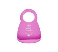 Chicco Take Eat Easy Babero Enrollable de Silicona 6m+ Rosa