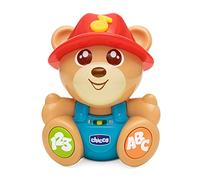 Chicco Teddy Friend ABC Tu Osito Amigo, Parlante e Interactivo, Español/Inglés, Aprende Idiomas y Números, Curiosidades sobre Animales, 2 Modos, Didáctico, Juguetes Educativos 6 Meses-3 Años