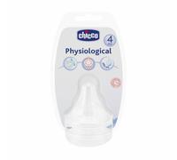 Chicco Tetina Fisiológica Caucho 4m+ - 3 Agujeros Chicco