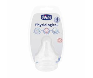 Chicco Tetina Fisiológica Caucho 4m+ - 3 Agujeros Chicco