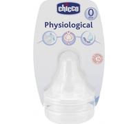 Chicco® tetina fisiológica silicona flujo normal 2uds