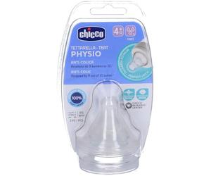 Chicco - Tetina Physio Flujo Rápido 2 Uds. 4m+, Unisex (0002033500000)