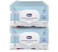 Toallitas Multiuso Para Bebés, Con Clip, Sin Alcohol, Perfumadas, Adecuadas Para Pieles Sensibles, Megapack de 864 Toallitas, 12 Paquetes de 72 Toallitas Cada Uno