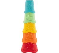 Chicco Torre Apilable 2 en 1, Juguete Clasificador de Formas, 5 Cubos de Diferentes Tamaños y Formas de Colores, Plástico Reciclado, Juguete Educativo para Niños de 6 meses a 3 Años