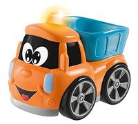 Chicco Trucky - Mini vehiculos de construcción con luces y sonidos, y movimiento libre de ruedas