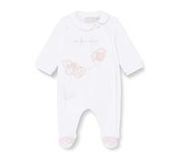 Chicco Tutina Apertura Davanti In Ciniglia A Manica Lunga Pijama para bebé y niño, Color Blanco, 0 Meses para Bebés
