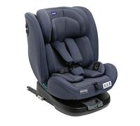Chicco Unico EVO I'Size Classic, Silla de Coche ISOFIX para Bebés y Niños de 40 a 150 cm, Grupo 0123 Desde Recién Nacido hasta 12 Años, Giratoria 360º, Reductor, Ajustable y Protección Lateral, Azul