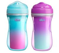Chicco Vaso Active, Vaso Antiderrame de 266 ml, Vaso Aprendizaje para Bebés +14 Meses para Aprender a Beber, con Boquilla Resistente a Mordeduras y Botella Termo, sin BPA,Rosa Surtido Aleatorio