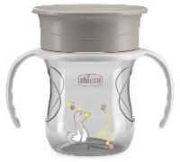 Chicco Vaso de Aprendizaje 360º Gris +12m 200 ml