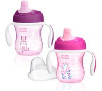 CHICCO Vaso de Entrenamiento Mix&Match Rosa-Morado 6 Meses+ // Precio, Comprar n/a 1 Unidad (Colores Aleatorios)
