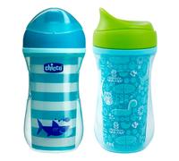 CHICCO Vaso Termo Active Azul-Verde 14 Meses+ // Precio, Comprar n/a 1 Unidad (Colores Aleatorios)