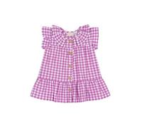 Chicco, Vestido Bebé Rosa con Mangas Cortas, en Algodón Suave, Designed in Italy, Ropa Bebé Niña 0-24 Meses, Idea Regalo Nacimiento