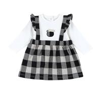 Chicco Vestido Manga Larga Vestido Bebé-Niñas Blanco 6 meses