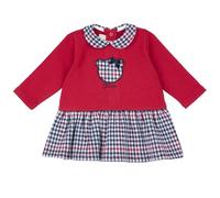 Chicco Vestido Manga Larga Vestido Bebé-Niñas Rojo (2) 18 meses