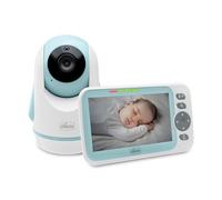 Chicco Videocámara Evolution, Cámara Giratoria Motorizada para Bebés y Niños, Pantalla a Color 5 Pulgadas, Alcance 220m, Visión Nocturna, Termómetro, Melodías de Sonido Blancas, Micrófono y Altavoz