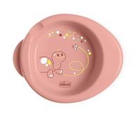 Chicco Warmy Plate, Plato Térmico para Bebés y Niños, Plato Térmico para Comida con Depósito de Agua Caliente, Platillo Destete con Base Antideslizante y Diseño Ergonómico, 0% BPA, 6+ Meses, Rosa