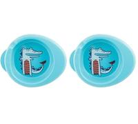 Chicco Warmy Plate - Plato termo 2 en 1, 6 m+, azul (Paquete de 2)