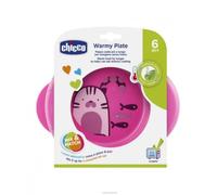Chicco Warmy Plate - Plato termo 2 en 1, 6 m+, rosa