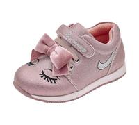 Chicco, Zapatillas Niña con Cierre de Gancho y Bucle y Cordones Elásticos, Zapatos de Deporte Cómodos, Flexibles y Transpirables, para Primavera y Otoño, Zapatos Niña y Chica, Rosa (2), 25 EU
