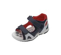 Chicco Zapatos abiertos 'Flat' azul oscuro / gris claro / rojo, Talla 30