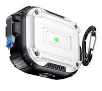 Chicfun Armour Lock Funda para AirPods 3 Generation Case con Cerradura Segura [360° Protección Resistente de Alta Resistencia] AirPods 3 Generacion Cover -Blanco