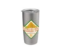 Chichen Itza en México retro maya vintage Yucatan souvenir Vaso térmico de acero inoxidable de doble pared