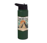 Chichén Itzá México El Castillo Templo de Kukulcán Stainless Steel Insulated Water Bottle