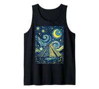 Chichén Itzá México Noche Estrellada Historia del Arte Presente Camiseta sin Mangas