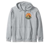 Chichén Itzá México Retro Insignia Pirámide de Viaje Sudadera con Capucha