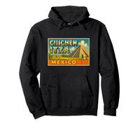 Chichén Itzá México Vintage Travel Souvenir Art Graphic Sudadera con Capucha